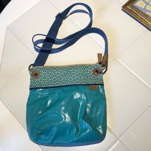 Aqua Fossil Crossbody